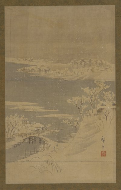 Winterlandschaft, Mitte des 19. Jahrhunderts von Utagawa Hiroshige II