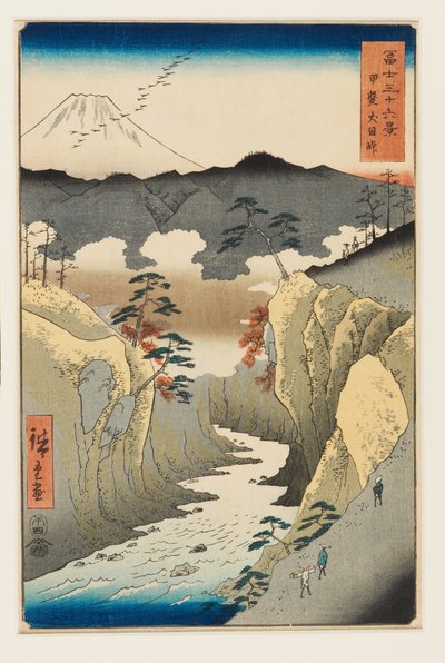Inume-Pass in der Provinz Kai von Utagawa II Hiroshige