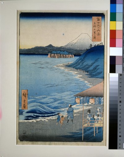 Sieben-Meilen-Strand in der Provinz Sagami von Utagawa II Hiroshige