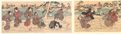 Schneeballschlacht von Utagawa Kunisada (I)