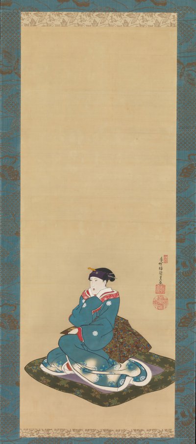 Gedenkporträt von Iwai Hanshiro VI, 1836 von Utagawa Kunisada