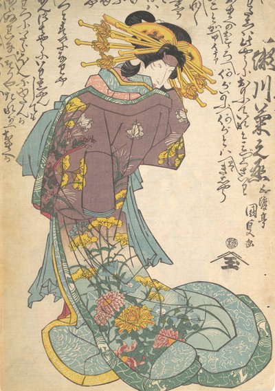 Druck, 19. Jahrhundert von Utagawa Kunisada