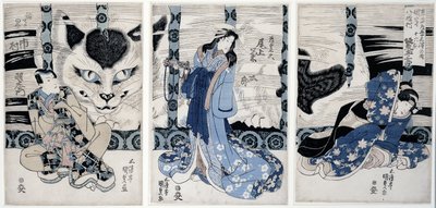 Das Dorf Yatsuhashi bei Okasaki, aus der Serie 