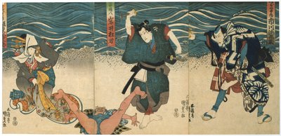 Theaterszene von Utagawa Kunisada