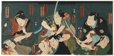 Theaterszene von Utagawa Kunisada