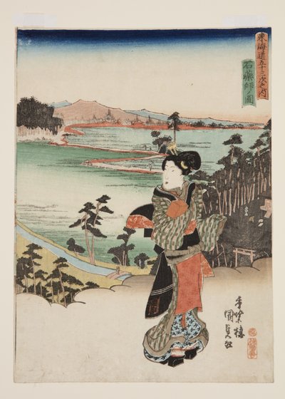 Ansicht von Ishiyakushi von Utagawa Kunisada