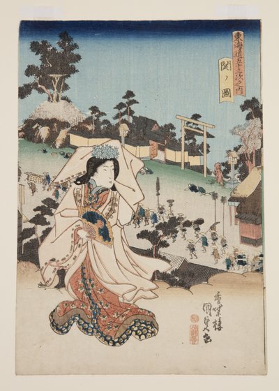 Ansicht von Seki von Utagawa Kunisada