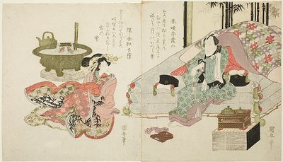 Ein Paar im Schlafzimmer von Utagawa Kuniyasu