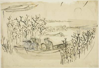 Seetang sammeln in Omori von Utagawa Kuniyoshi