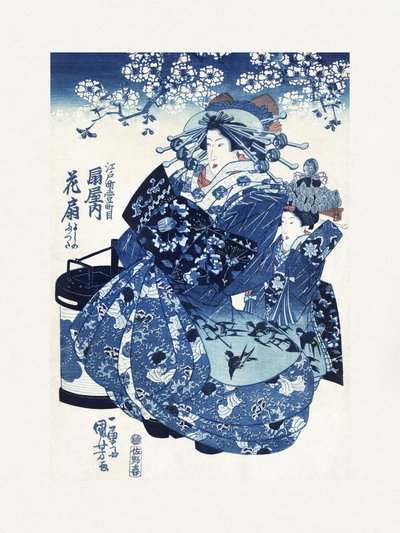 Japanische Frau (1798-1861) von Utagawa Kuniyoshi