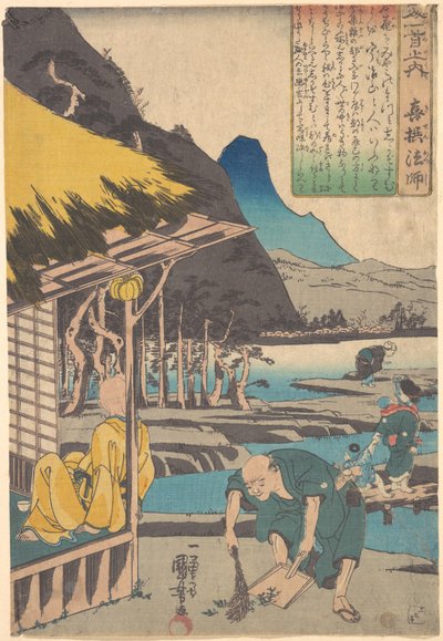 Die Hütte des Dichters in Tatsumi von Utagawa Kuniyoshi