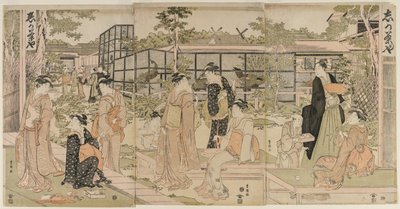 Besucher des Shika-Tehauses, frühe 1790er Jahre von Utagawa Toyokuni