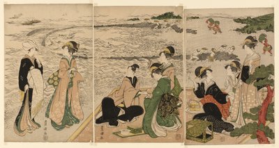Ein Ausflug ans Meer von Utagawa Toyokuni I