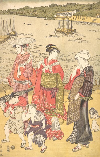 Frauen am Takanawa-Strand, ca. 1790er Jahre von Utagawa Toyokuni I