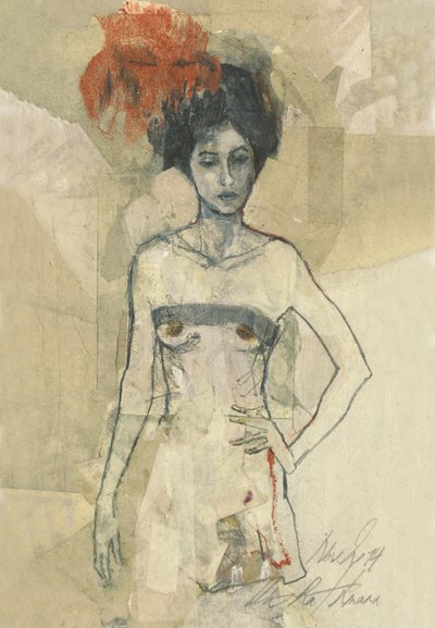 Abstraktes Frauenporträt von Ute Rathmann