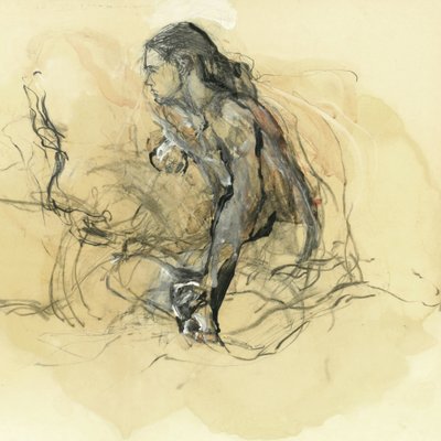 Nackte Figur von Ute Rathmann