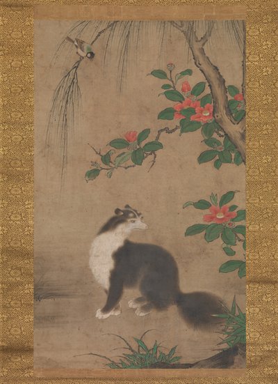 Moschuskatze, zweite Hälfte des 16. Jahrhunderts von Uto Gyoshi