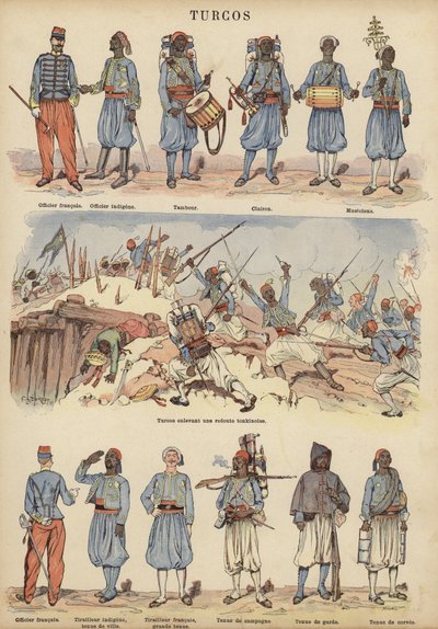 Turcos, Kolonialsoldaten der französischen Armee von Victor Armand Poirson