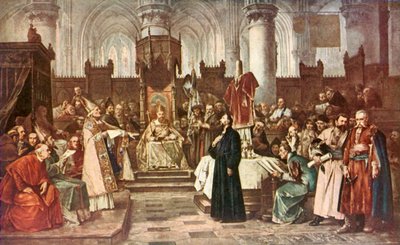 Johannes Huss in Konstanz von Vaclav (1851-1901) (after) Brozik