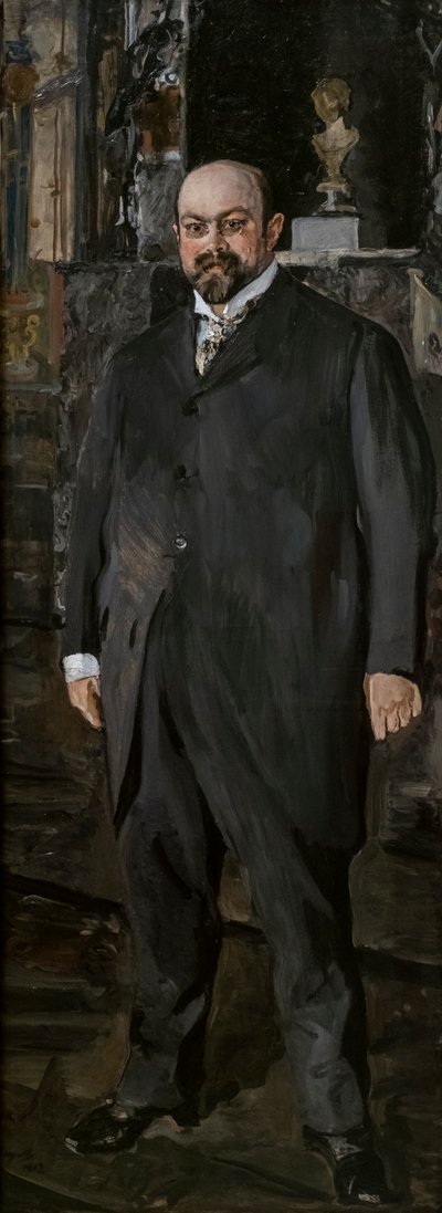 Porträt von Mikhail Abramovich Morozov von Valentin Aleksandrovich Serov