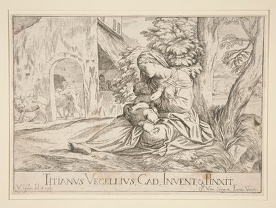 Ruhe auf der Flucht nach Ägypten von Valentin Lefebvre