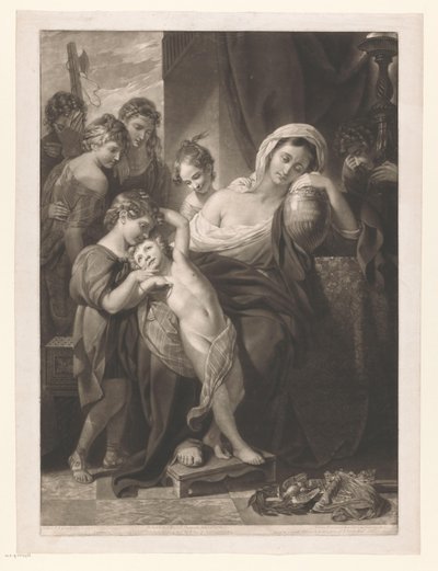 Agrippina die Ältere trauert mit der Asche von Germanicus, umgeben von ihren Kindern von Valentine Green