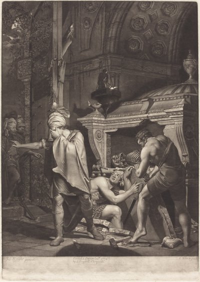 Miravan öffnet das Grab seiner Vorfahren, 1772 von Valentine Green