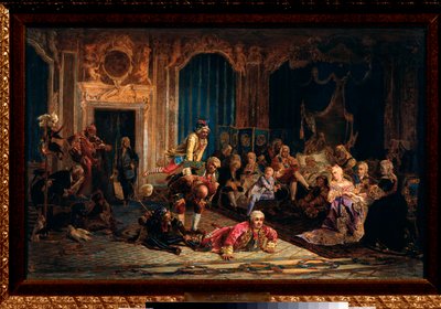 Die Narren am Hof der Kaiserin Anna I. von Russland von Valeri Ivanovich Jacobi
