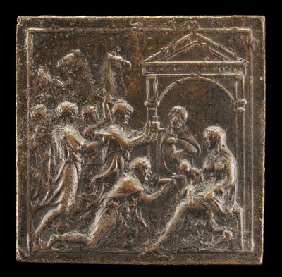 Die Anbetung der Heiligen Drei Könige, 1537 oder später von Valerio Belli