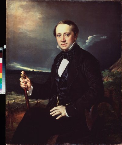 Porträt von Alexander Sapozhnikov von Vasili Andreevich Tropinin