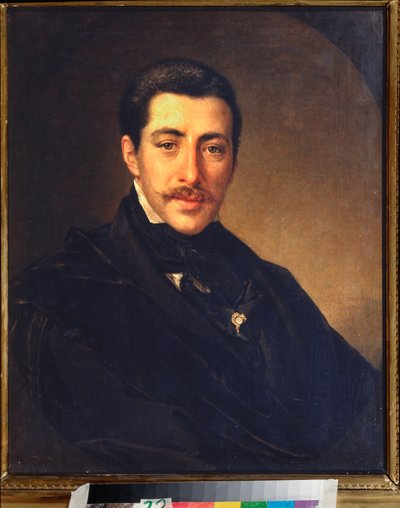 Porträt des Schriftstellers Alexander Suchowo-Kobylin von Vasili Andreevich Tropinin