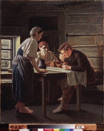 Der Empfang des Pilgers. von Vasili Grigorevich Perov