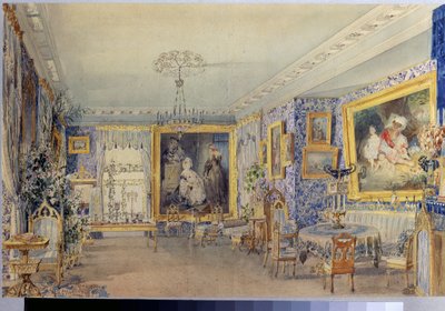 Das Wohnzimmer im Herrenhaus Verki von Vasili Semenovich Sadovnikov