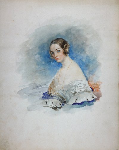 Porträt von Prinzessin Maria Ivanovna Kochubey, geb. Baryatinskaya 1818-1843, 1846 von Vasili Semenovich Sadovnikov