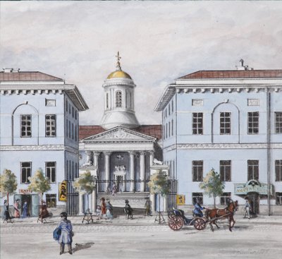Der Newski-Prospekt in Sankt Petersburg, 1830-1840er Jahre von Vasili Semenovich Sadovnikov