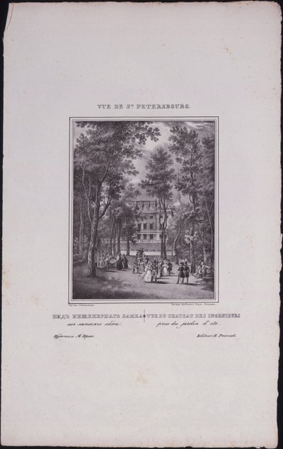 Ansichten von Sankt Petersburg. Sankt Michaels Schloss, 1833 von Vasili Semenovich Sadovnikov