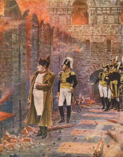 Napoleon beobachtet den Brand von Moskau von Vasili Vasilievich Vereshchagin