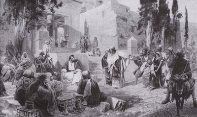 Jesus und die Ehebrecherin von Vasilij Dmitrievich Polenov