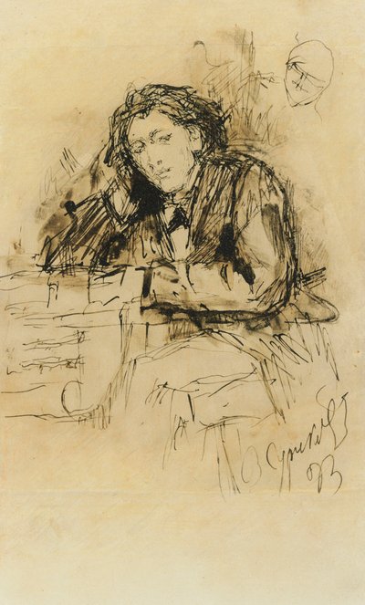 Porträt des Komponisten Anton Rubinstein 1829-1894, 1893 von Vasilij Ivanovic Surikov