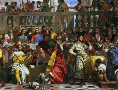 Das Hochzeitsmahl zu Kana (Detail) von Paolo Veronese