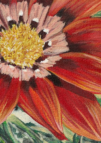 Lebendige Rote Blume von Viccy Wanliss