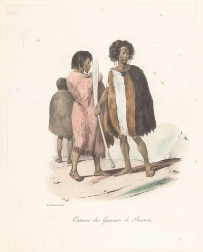 Kleidung der Krieger von Shouraki (Neuseeland) von Victor Adam