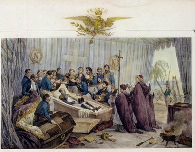 Die Öffnung des Sarges von Napoleon Bonaparte auf der Insel St. Helena am 16. Oktober 1840 von Victor Adam
