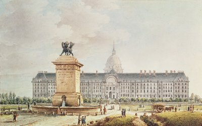 Ansicht des Hotel des Invalides von Victor Jean Nicolle