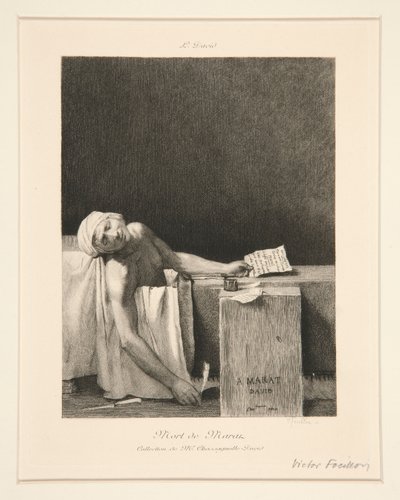 Der Tod von Marat von Victor Louis Focillon