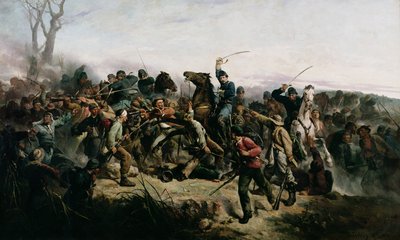 Der Kavallerieangriff von Lt. Henry B. Hidden, 1862 von Victor Nehlig
