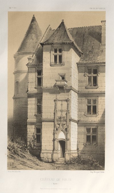 Schloss De Folin (Yonne) von Victor Petit