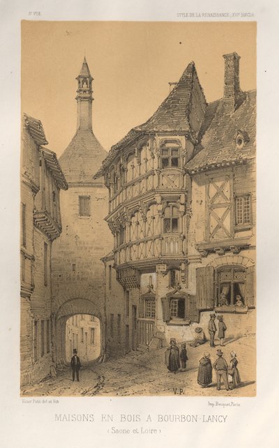 Holzhaus in Bourbon-Lancy (Saône et Loire) von Victor Petit