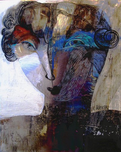 Abstrakte Gesichts-Kunst von Victor Tkachenko