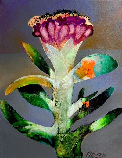 Lebendige abstrakte Blume von Victor Tkachenko